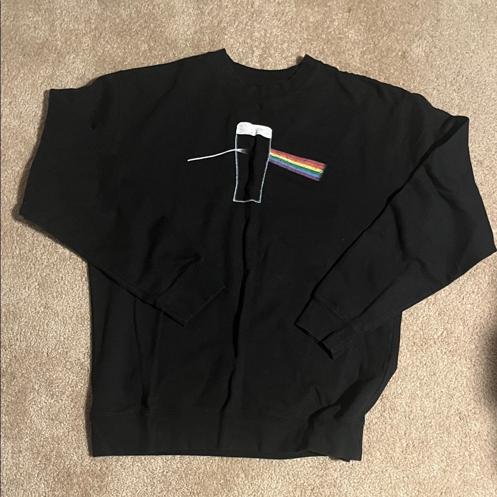 Black Graphic Men Sweater